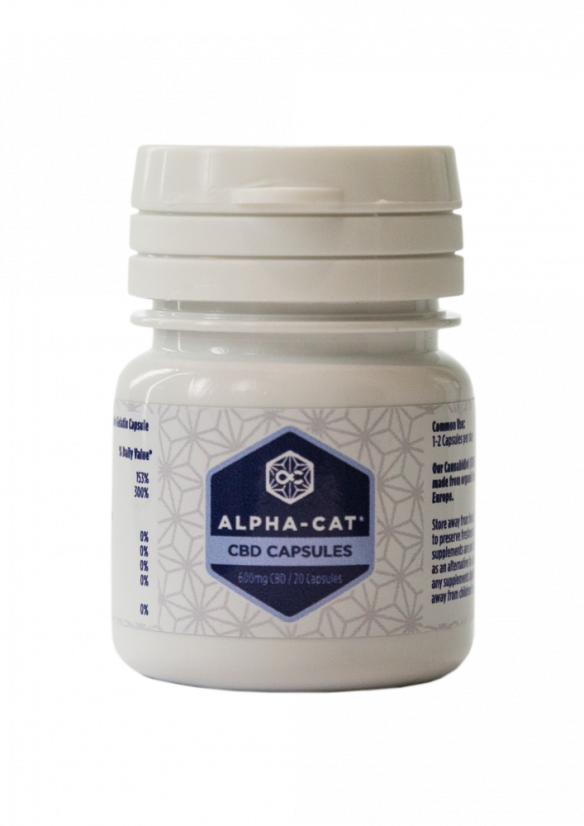 Alpha-CAT CBD kapsulės 20x30mg, 600 mg