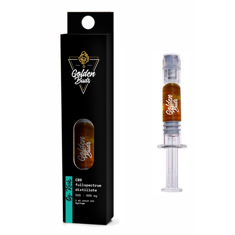 Golden Buds Concentrates with Terpenes , All 5 in 1 Set, 3000mg, 60% CBD, 5pcs x 600mg
