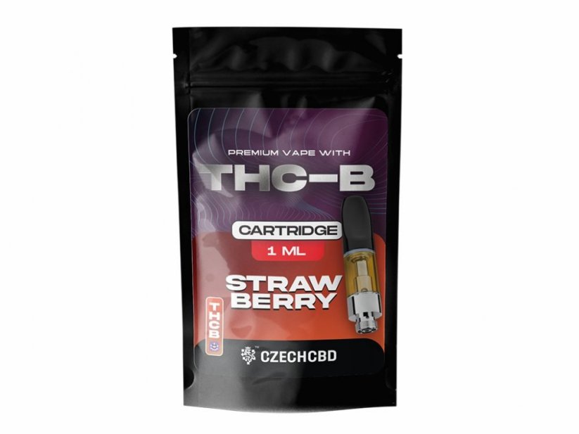 Czech CBD Cartuș THCB Căpșuni, THCB 15 %, 1 ml
