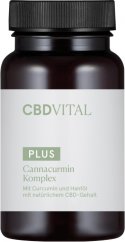 CBD Vital - Complexo Cápsulas de CBD com Curcumina extrair