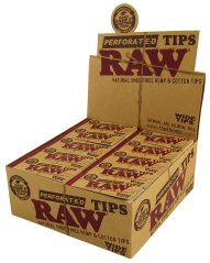 RAW Perforated Wide Tips Niebielone filtry szerokie - 50 szt./pudełko