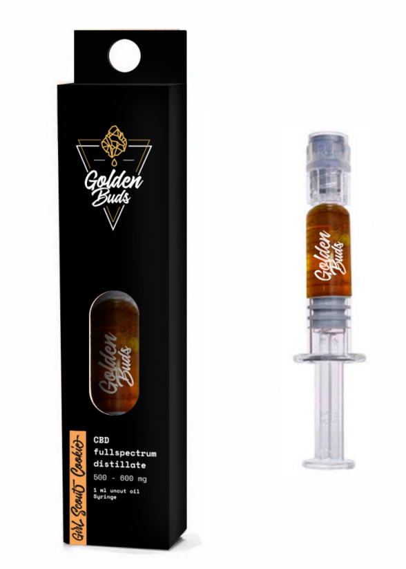 Golden Buds CBD concentrate Girl Scout Cookies in Syringe, 60%, 1 ml, 600 mg