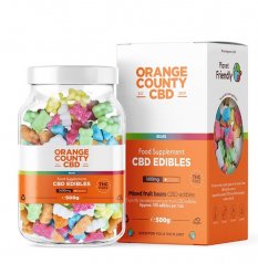 Orange County CBD-gummibjörnar, 100 st, 1600 mg CBD, 500 g