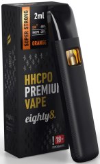 Eighty8 HHCPO Vape Pen Màu cam cao cấp siêu mạnh, 20 % HHCPO, 2 ml