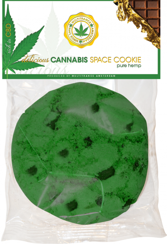 Cannabis Space Cookie Pure Hennep - Karton (24 dozen)