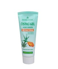 Herbavera Cleansing hand gel with hemp Antibacterial 80 ml