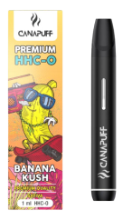 CanaPuff Banana Kush 96 % HHC-O - Caneta vape descartável, 1 ml