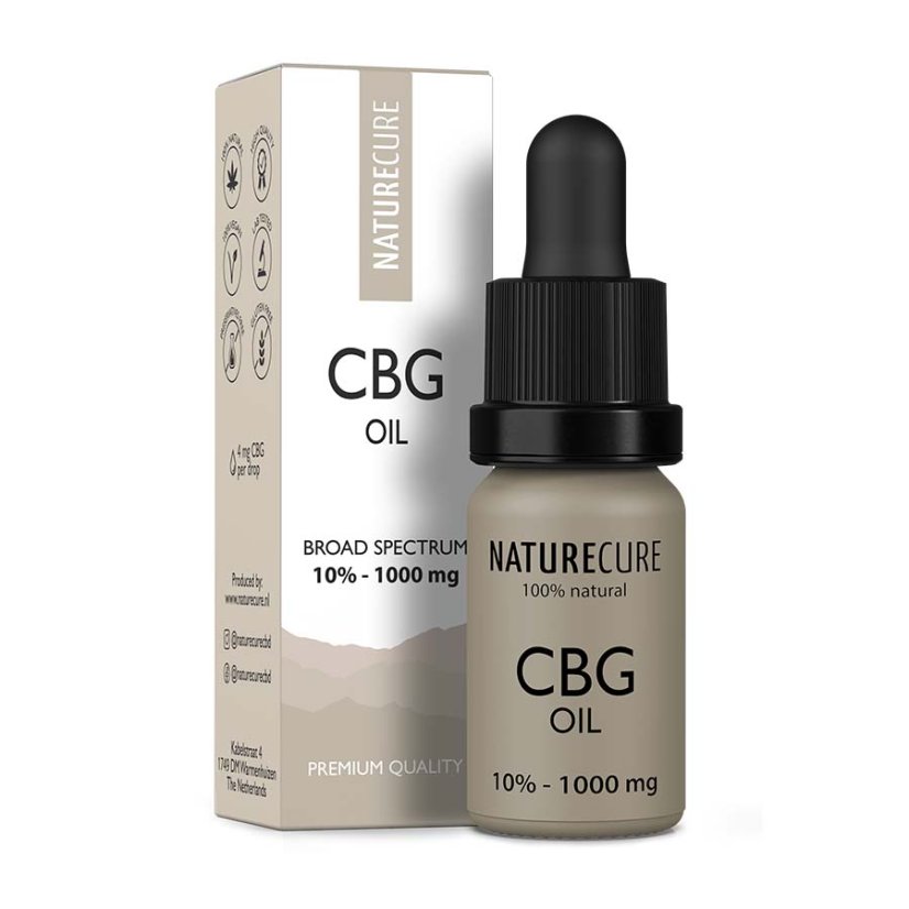 Nature Cure Dầu CBG - 10% CBG, 1000mg, 10 ml
