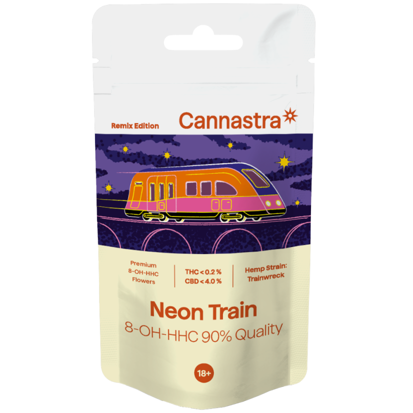 Cannastra 8-OH-HHC Flower Neon Train 90 % Kwalità, 1 g - 100 g