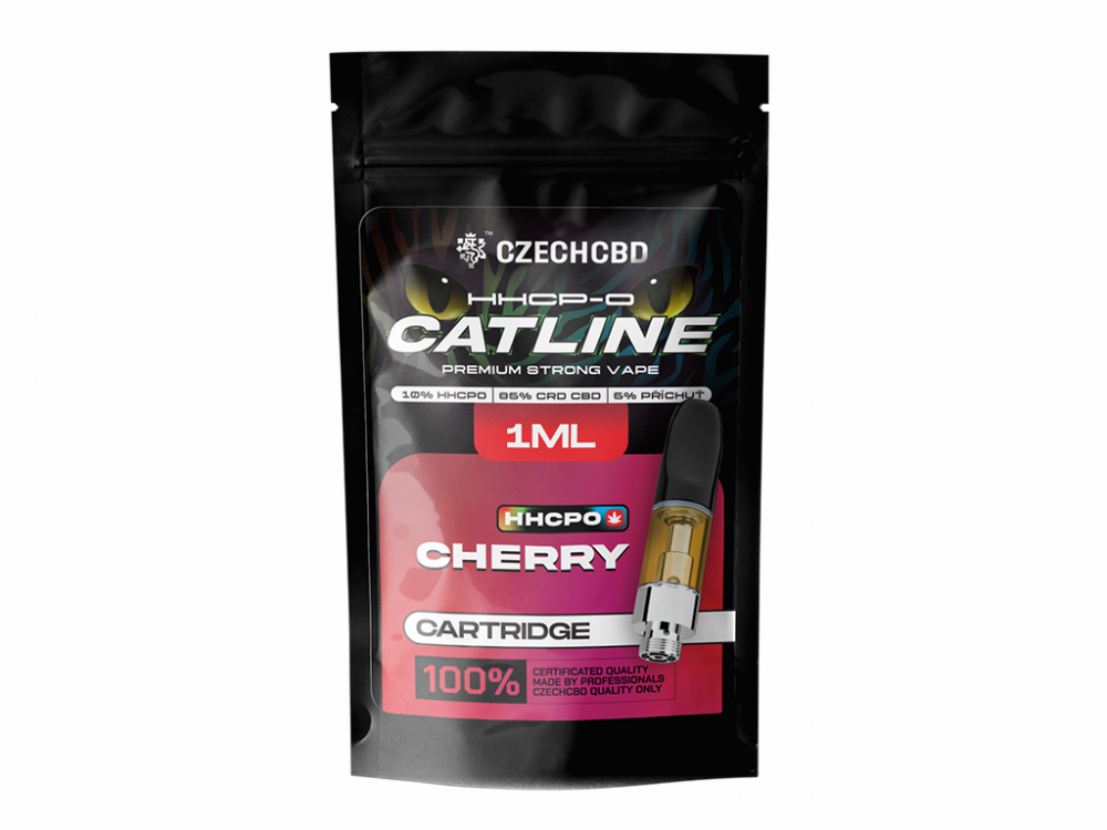 Czech CBD HHCPO カートリッジ CATline Cherry、HHCPO 10 %、1 ml | Canatura