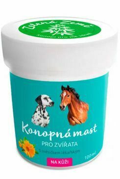 Zelená Země Hemp skin ointment for animals 100 ml