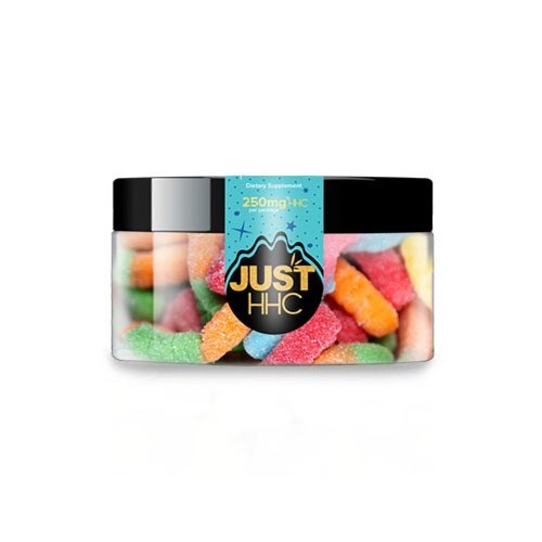 JustHHC Gumice Sour Worms, 250 mg - 1000 mg HHC