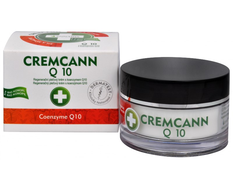 Annabis Cremcann Q10 crema naturale per il viso, 50 ml