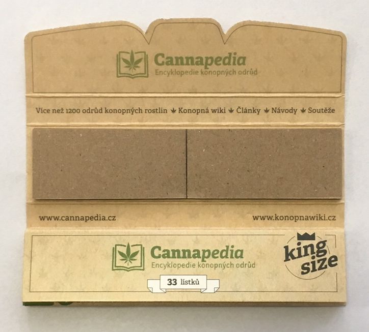 Cannapedia King koko Paperit + ruskea suodattimet, 33 kpl