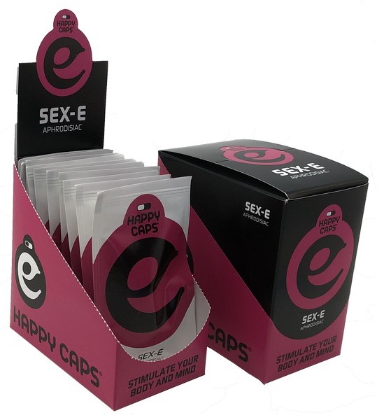 Happy Caps Sex E - Afrodisiakum, Eske med 10 stk