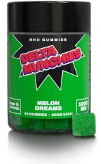 Delta Munchies Melon Dreams HHC košļājamās konfektes 1000 mg, 40 gab.