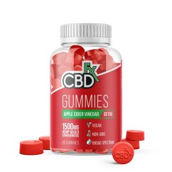 CBDfx Jablečný ocet CBD Vegan Gummies, 1500 mg, 60 ks