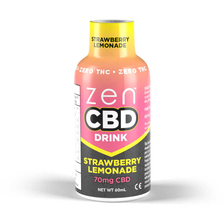 ZEN CBD Drink - Strawberry Lemonade, 70 mg, 60 ml