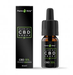 PharmaHemp CBD kvapky v olivovom oleji, 15 %, 10 ml, 1500 mg