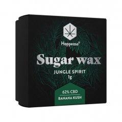 Happease Extract Jungle Spirit Sugar Wax, 62% CBD, 1g