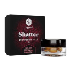 Happease Extract Strawberry Fieald Shatter 58% CBD, 1g