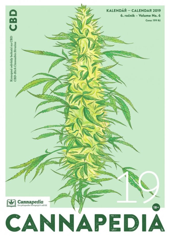 Calendario Cannapedia 2019 – Konopné odrůdy s CBD + semino