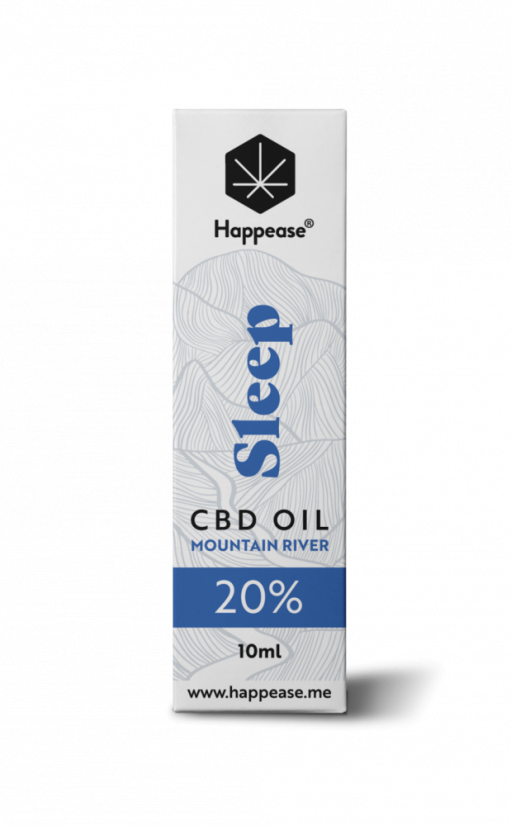 Happease Sleep CBD Oil Mountain River, 20 % CBD, 2000 mg, 10 ml