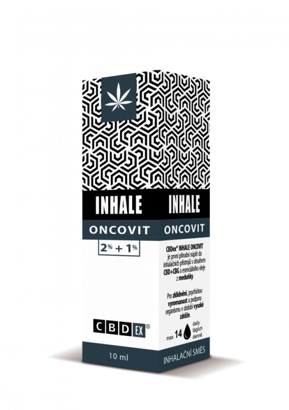 CBDex Inhale ONCOVIT 2 % CBD + 1 % CBG, (10 ml)