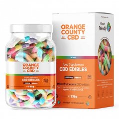 Orange County CBD Gummies Würmer, 70 Stück, 4800 mg CBD, ( 535 g )