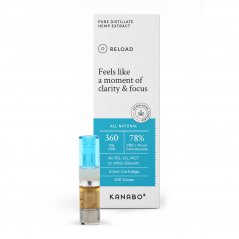 Kanabo Genindlæs 78% CBD + mindre cannabinoider - CCELL Patron, 0,5 ml