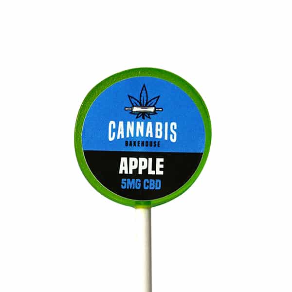 Cannabis Bakehouse CBD ロリポップ - アップル、5mg CBD