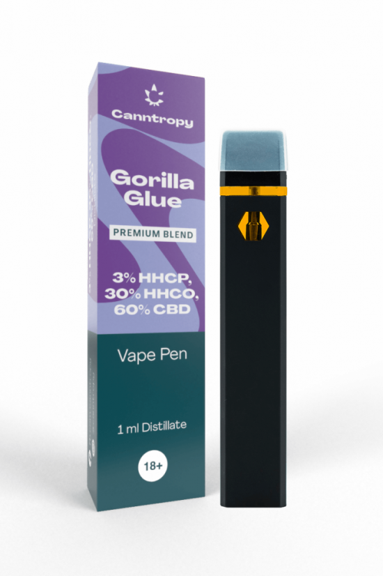 Canntropy Blend Vape Pen Gorilla Glue, HHC-P 3%, HHC-O 30%, CBD 60%, (1 ml)