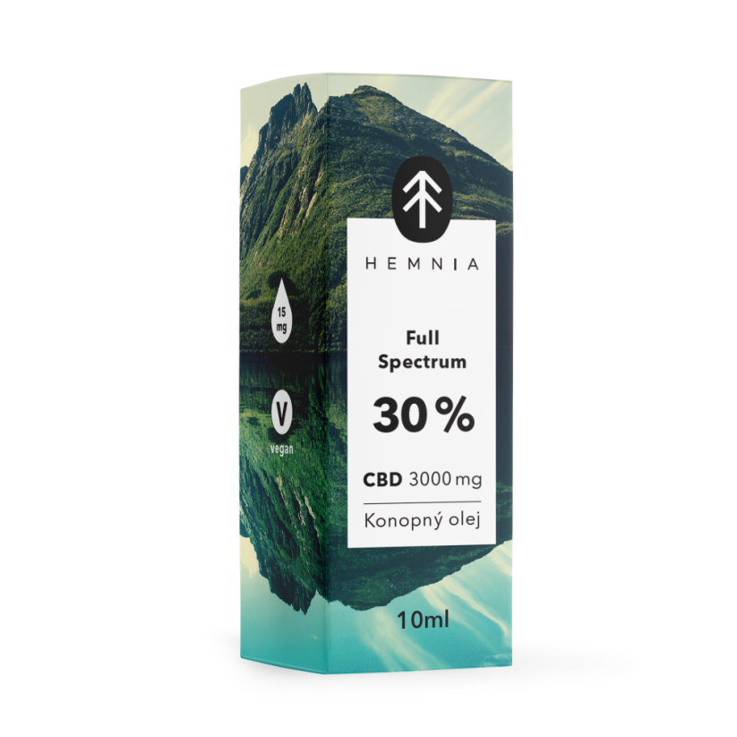 Hemnia Full Spectrum CBD Olejek Konopny 30%, 3000 mg, 10 ml