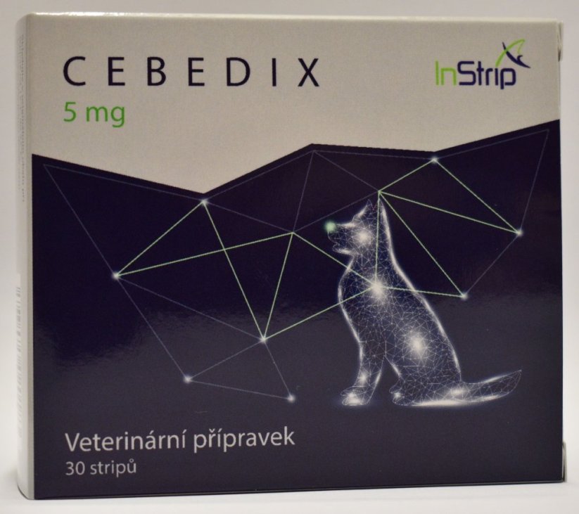CEBEDIX Pasek doustny dla zwierząt domowych z CBD  5mg x 30ks, 150 mg