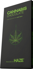 Темний шоколад HaZe Cannabis з насінням коноплі - Коробка (15 батончиків)