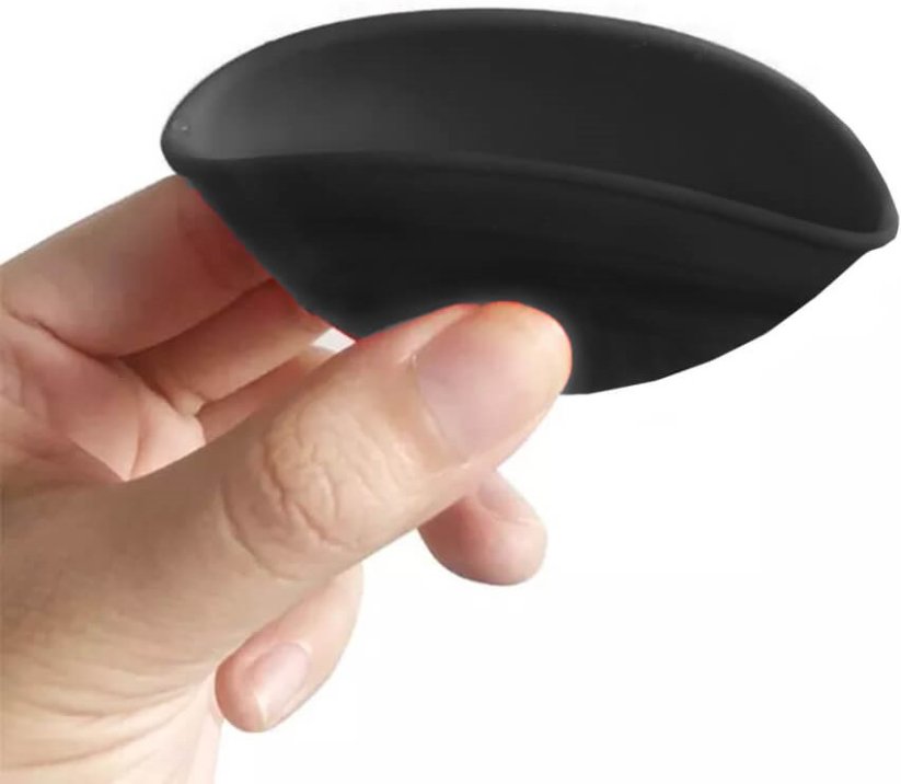 Best Buds Silikone røreskål 7 cm, sort med hvidt logo