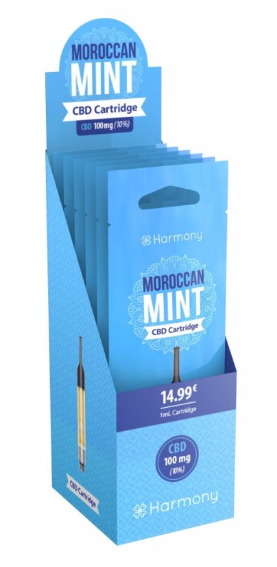 Harmony CBD Moroccan Mint kazeta 1ml, 100 mg CBD