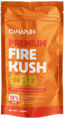 CanaPuff CBD Fleur de Chanvre Fire Kush, CBD 13 %, 1 g - 10 g