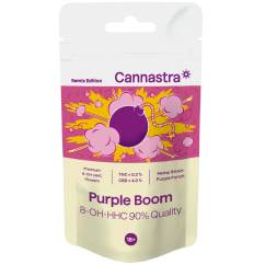 Cannastra 8-OH-HHC Flor Púrpura Boom 90 % Calidad, 1 g - 100 g
