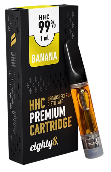 Eighty8 HHC Cartucho Plátano - 99 % HHC, 1 ml