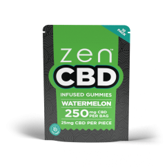 Kẹo Dẻo ZEN CBD - Dưa Hấu, 250 mg, 10 chiếc