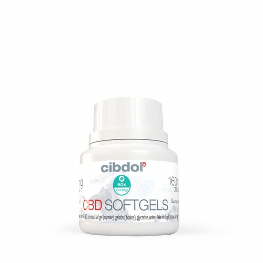 Cibdol CBD Softgels kapselit 20%, 60 kpl x 33,3 mg, 2000 mg.
