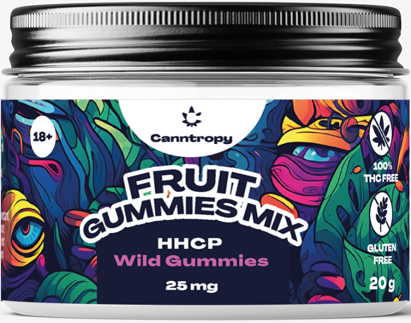 Canntropy Mélange de fruits HHCP Gummies, 10 pcs x 2,5 mg, 25 mg