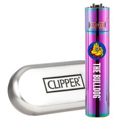 The Bulldog Clipper ICY Accendino in metallo + Confezione regalo