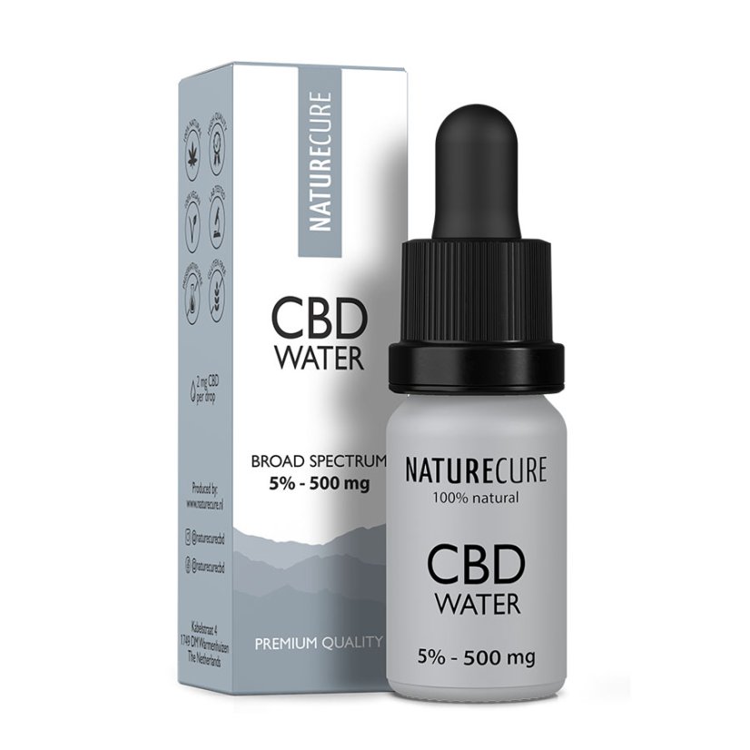 Nature Cure CBD 5%, topen v vodi, 10ml, 500 mg