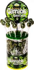 Paletas grandes de cannabis HaZe - Envase expositor (100 paletas)