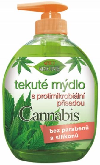 Bione Kannabis fljótandi handþvottur með bakteríudrepandi innihaldsefni 300 ml