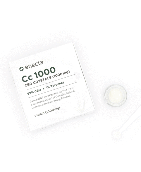 Enecta CBD hampkrystaller (99%), 10 000 mg