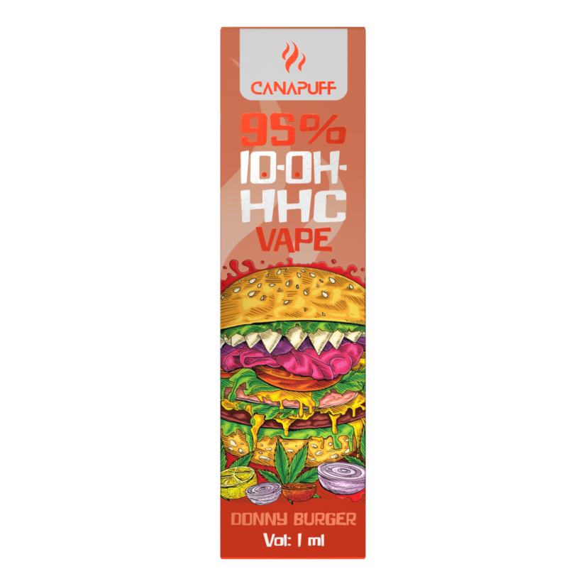 CanaPuff 10-OH-HHC pero za enkratno uporabo Donny Burger, 10-OH-HHC 95 %, 1 ml