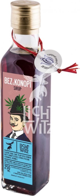 Lichtwitz Sirup fra konopí og černého bezu 250 ml Bez & Konopí